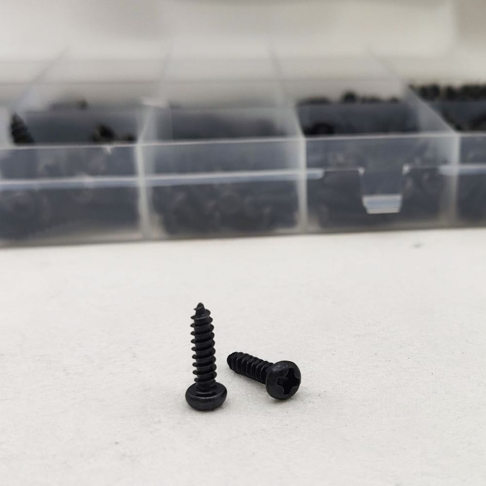 Electronics Repair Hobby - Black Carbon Steel Self Tapping Screws