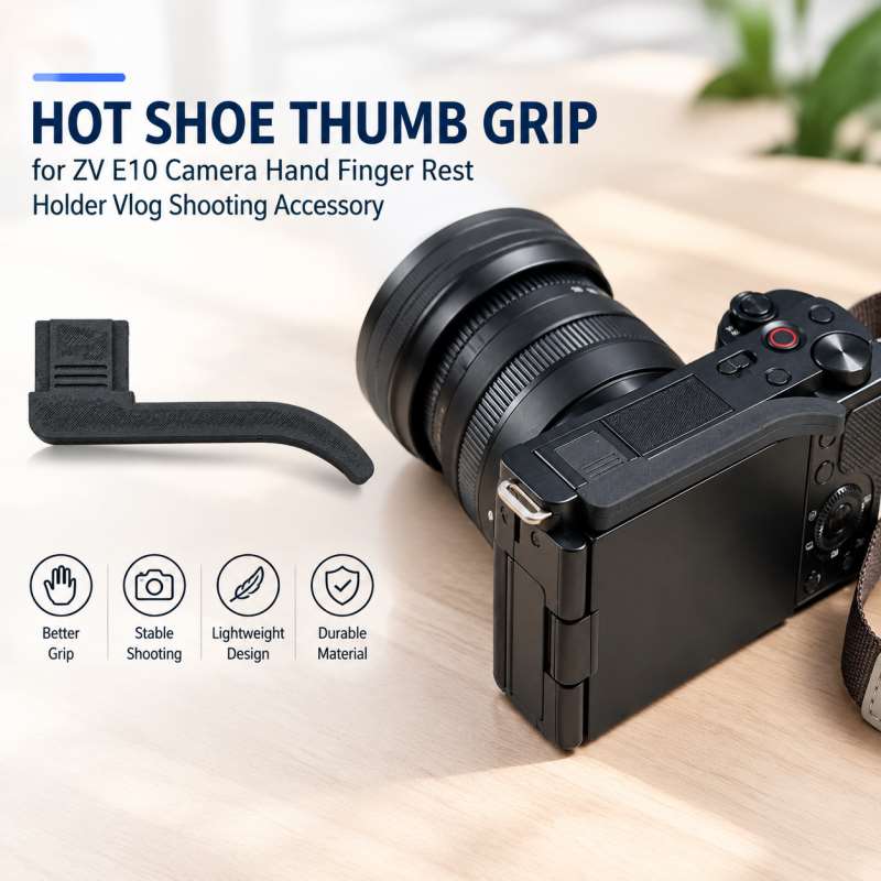 Hot Shoe Thumb Grip for ZV E10 - đánh giá và giá Sony Camera Zv-E10